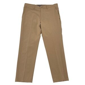 FLX Pants Mens Size 36 x 30 Khaki Tan Stretch Performance Golf Smart Casual